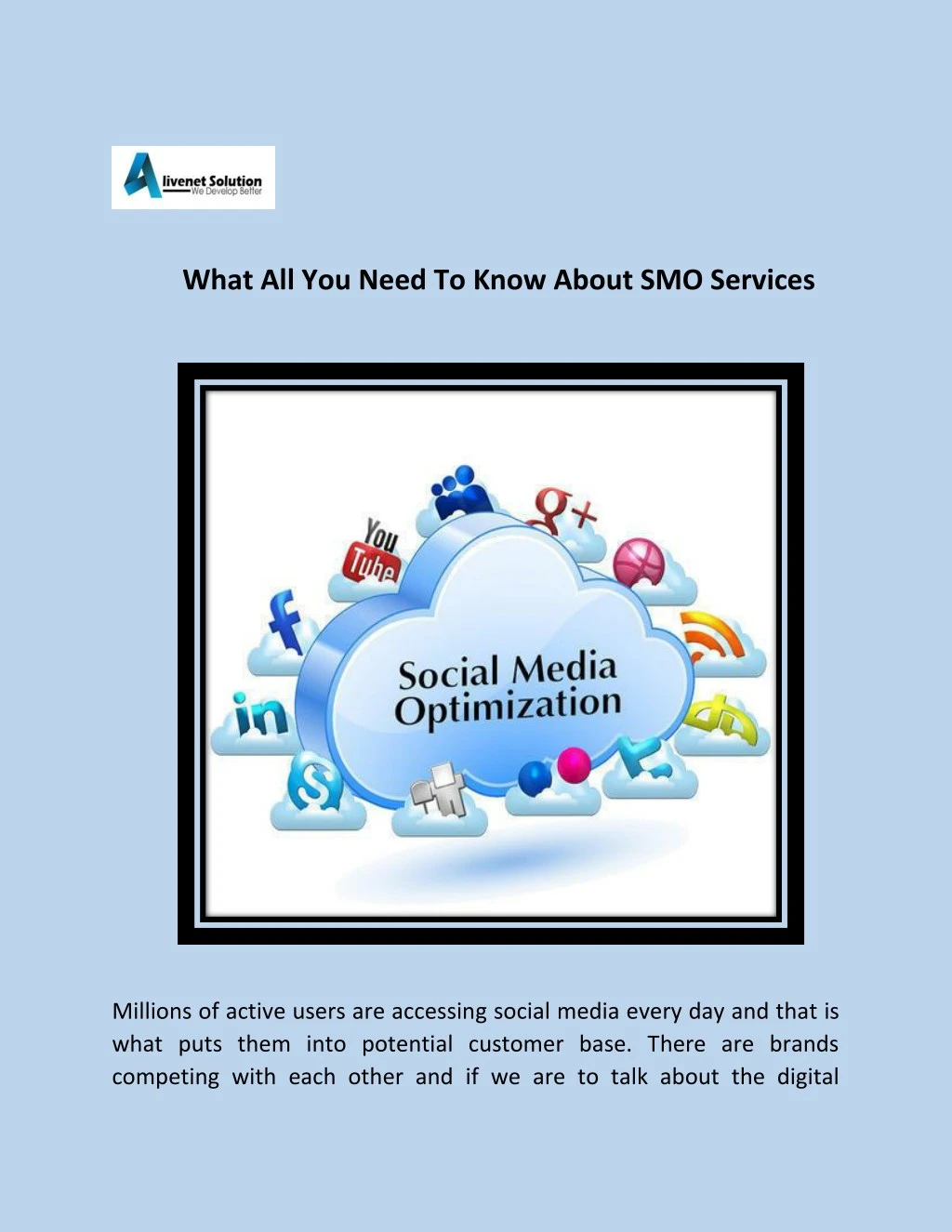 what all you need to know about smo services