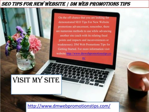 seo tips for new website dm web promotions tips