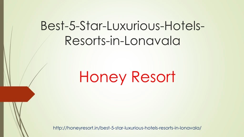 best 5 star luxurious hotels resorts in lonavala