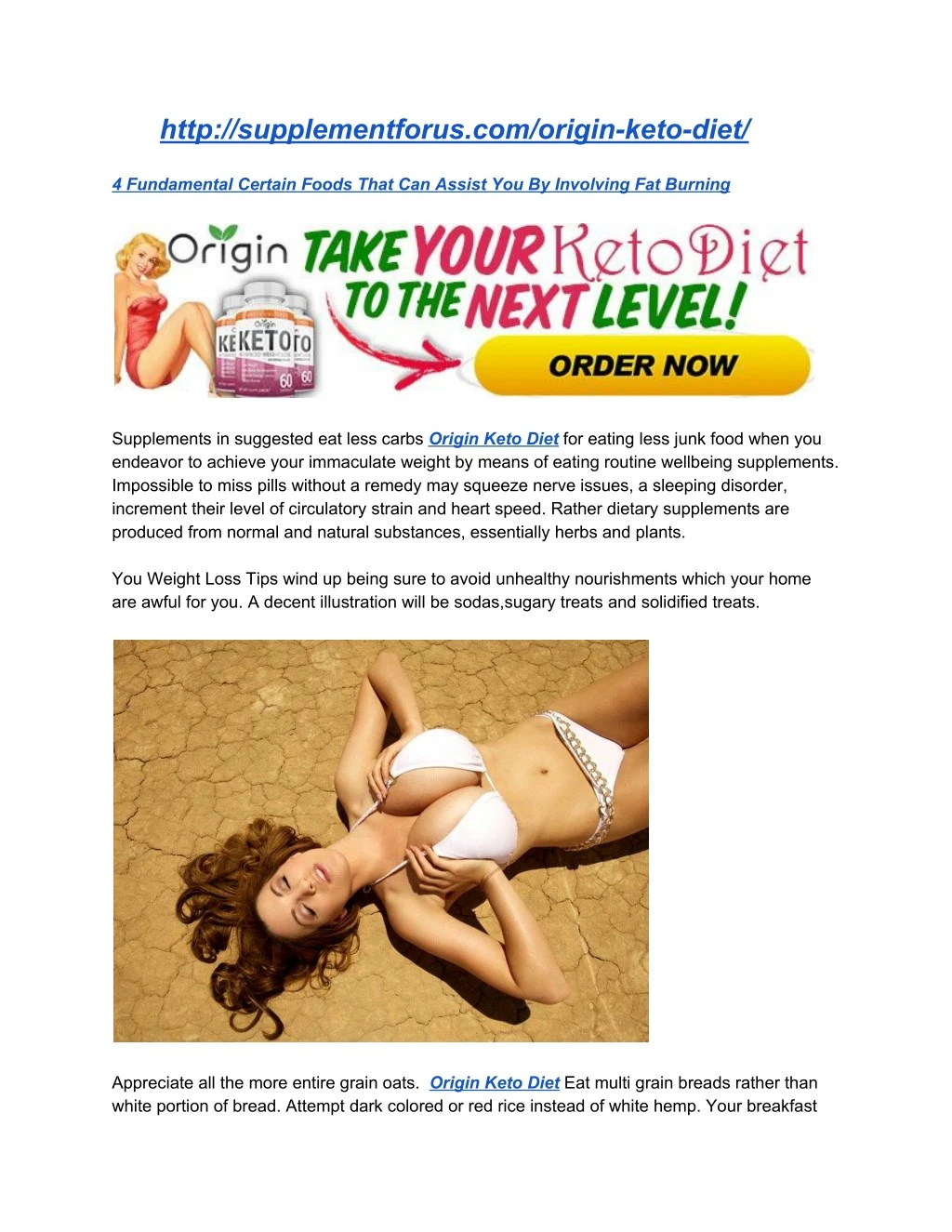 http supplementforus com origin keto diet