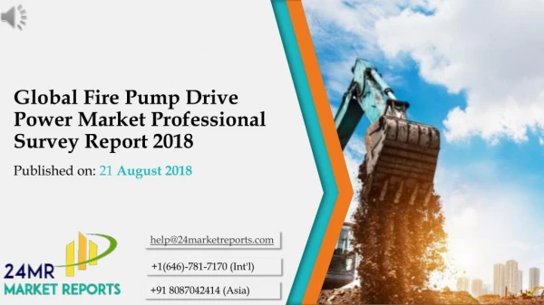 Global Fire Pump Drive Power Market Professional Survey Report 2018