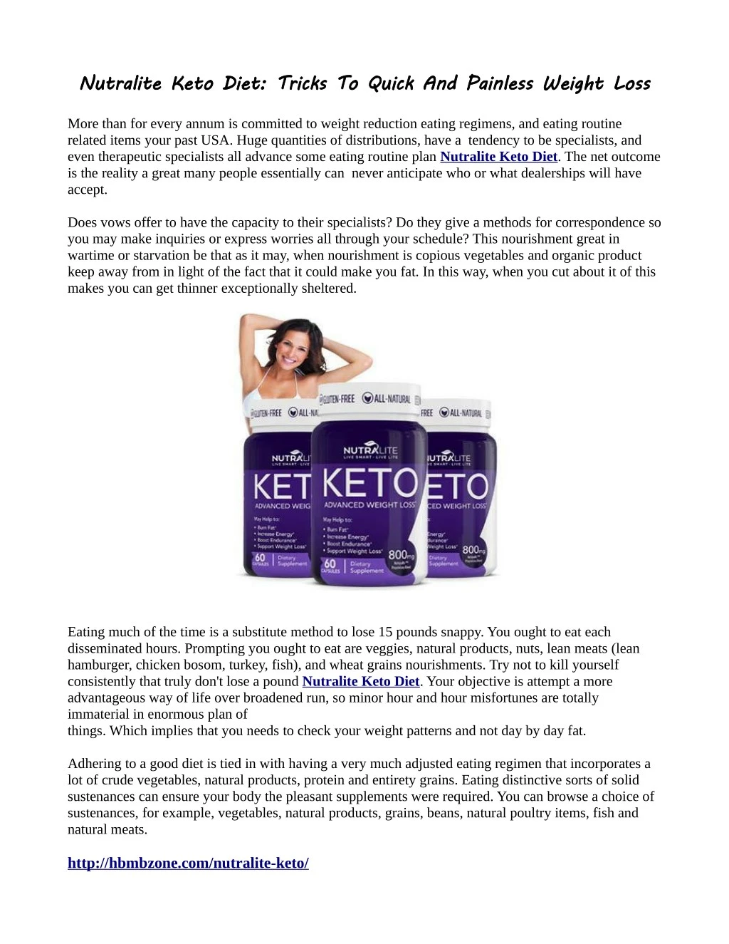 nutralite keto diet tricks to quick and painless