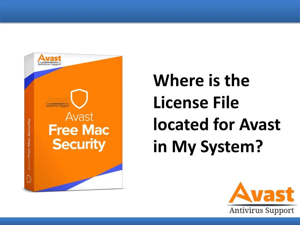 where is the license file located for avast