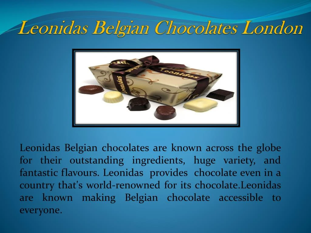 leonidas belgian chocolates london