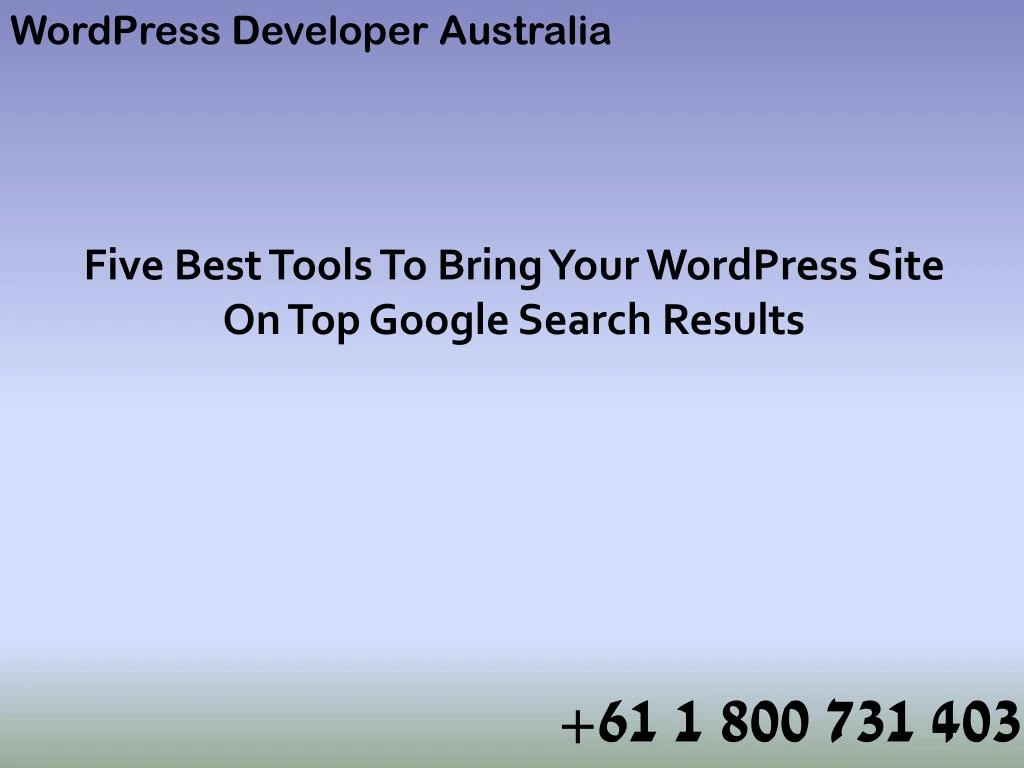 wordpress developer australia