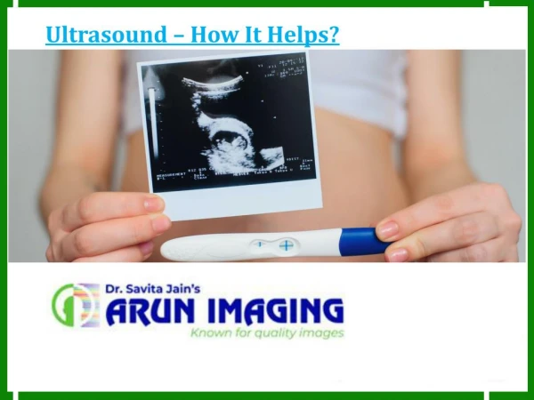 Ultrasound – How It Helps?