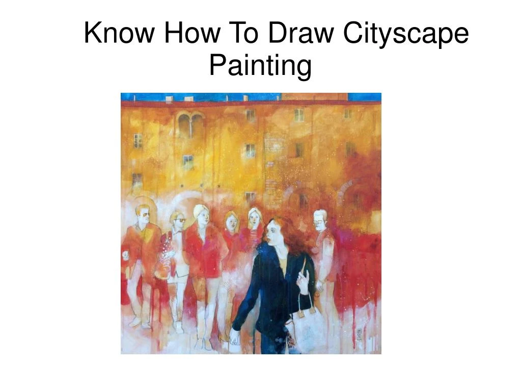 know how to draw cityscape painting
