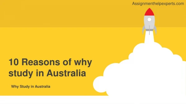 Why Study in Australia