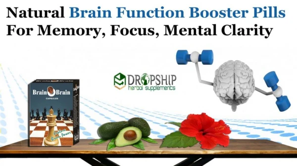 Natural Brain Function Booster Pills for Memory, Focus, Mental Clarity