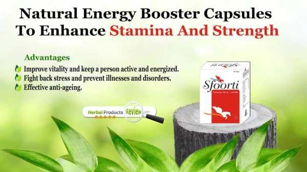 Natural Energy Booster Capsules to Enhance Stamina and Strength