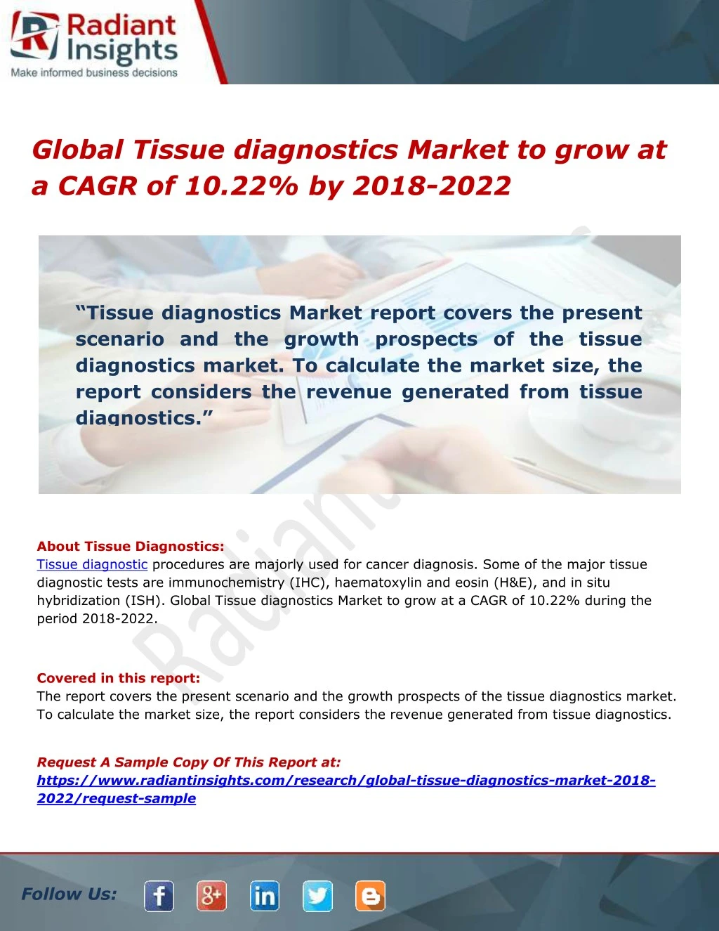 global tissue diagnostics market to grow