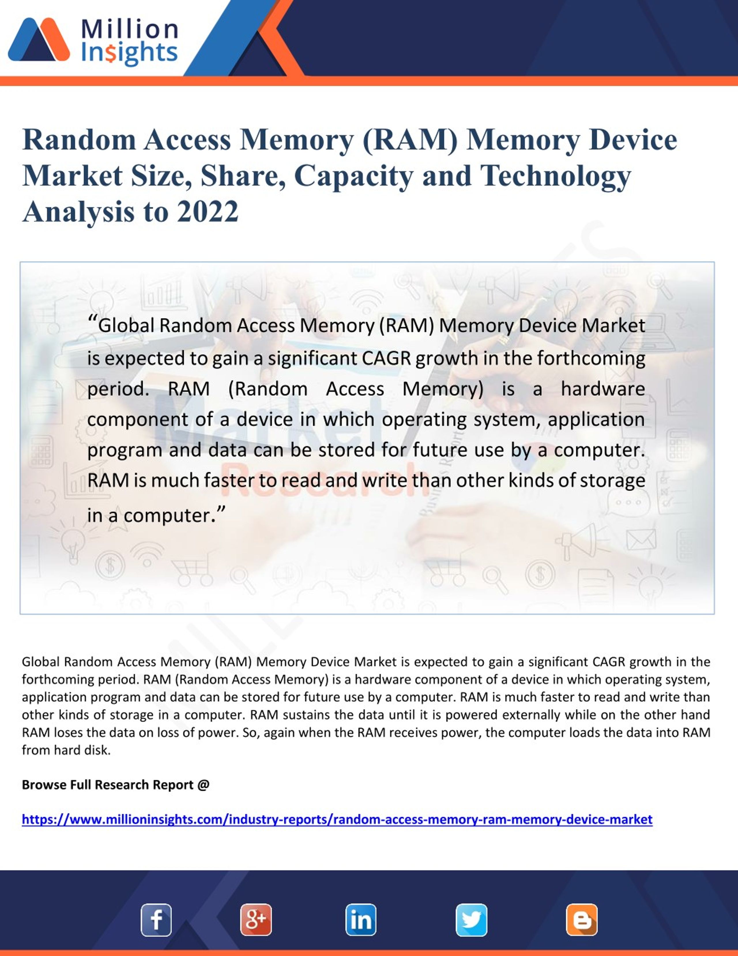 PPT - Random Access Memory (RAM) Memory Device Market Size, Share ...