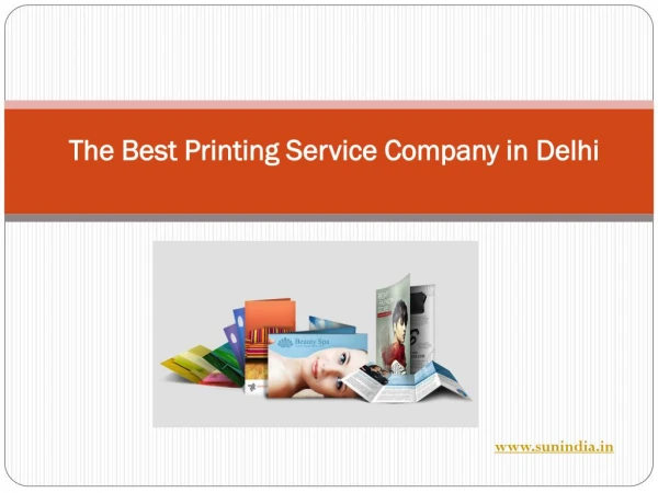 The Best Printing Service Company in Delhi