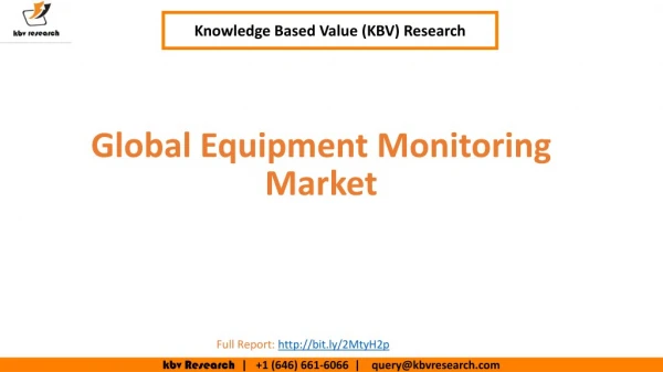 Equipment Monitoring Market to reach a market size of $4.8 billion by 2024