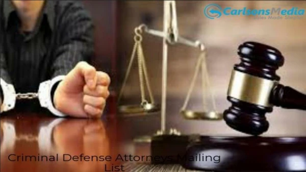 Criminal Defense Attorneys Mailing List