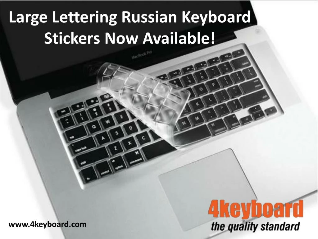 large lettering russian keyboard stickers