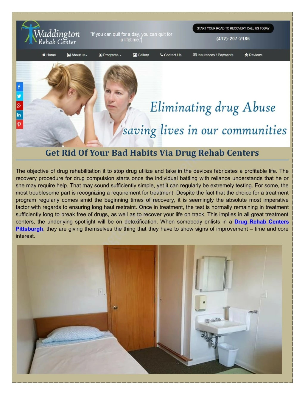 get rid of your bad habits via drug rehab centers