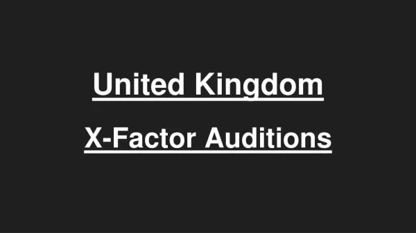 X Factor UK Auditions 2019