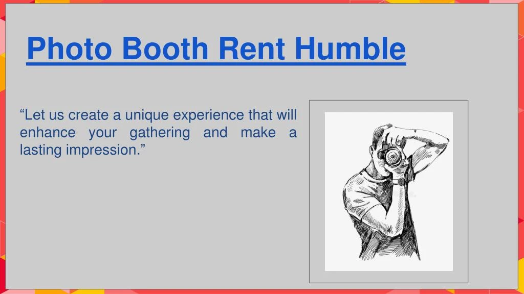 photo booth rent humble