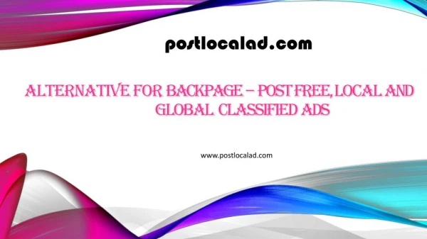 www.postlocalad.com is a site similar to backpage!