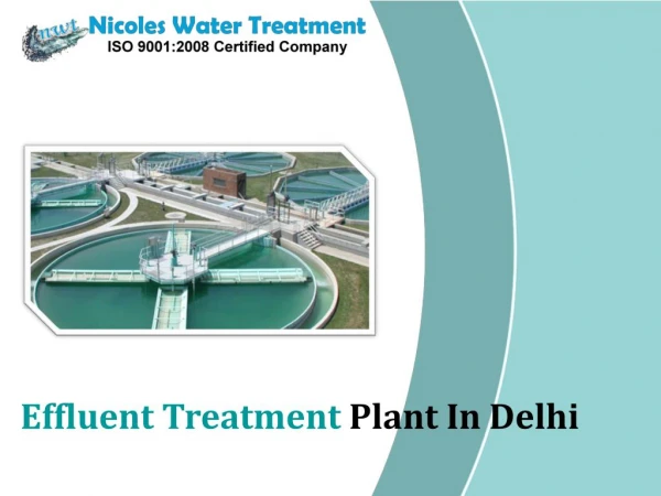 Effluent Treatment Plant In Delhi