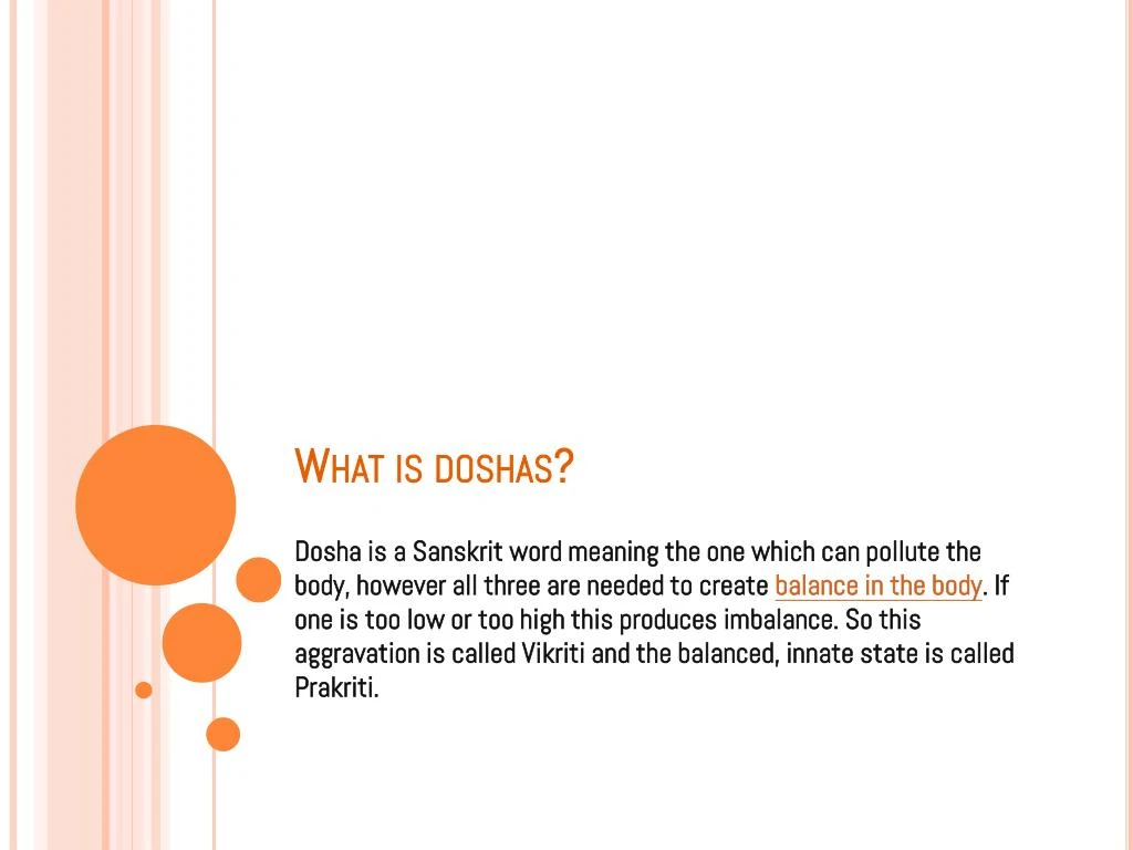 what is doshas