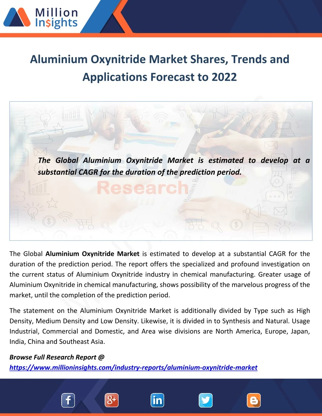 aluminium oxynitride market shares trends