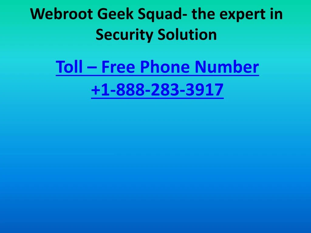 webroot geek squad the expert in security solution