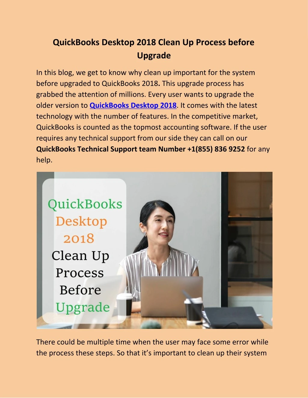 quickbooks desktop 2018 clean up process before