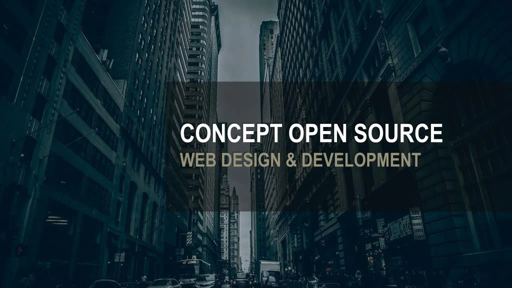 concept open source web design development