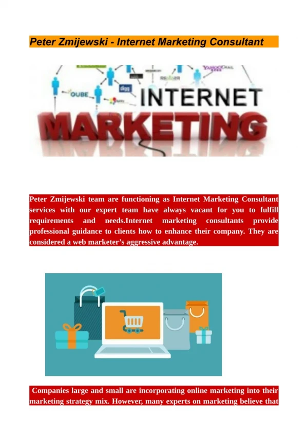 Peter Zmijewski - Internet Marketing Consultant