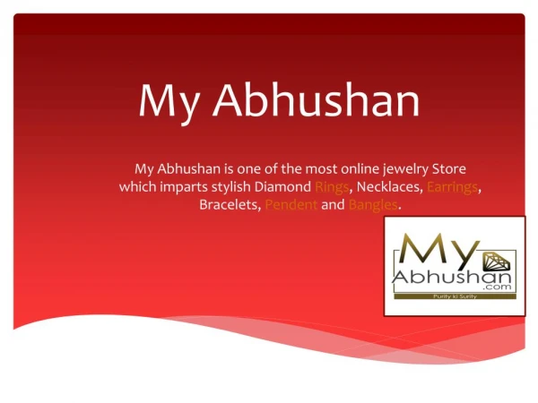 Indiaâ€™s Popular Online Jewellery Shopping Store My Abhushan | Buy Jewelry Online