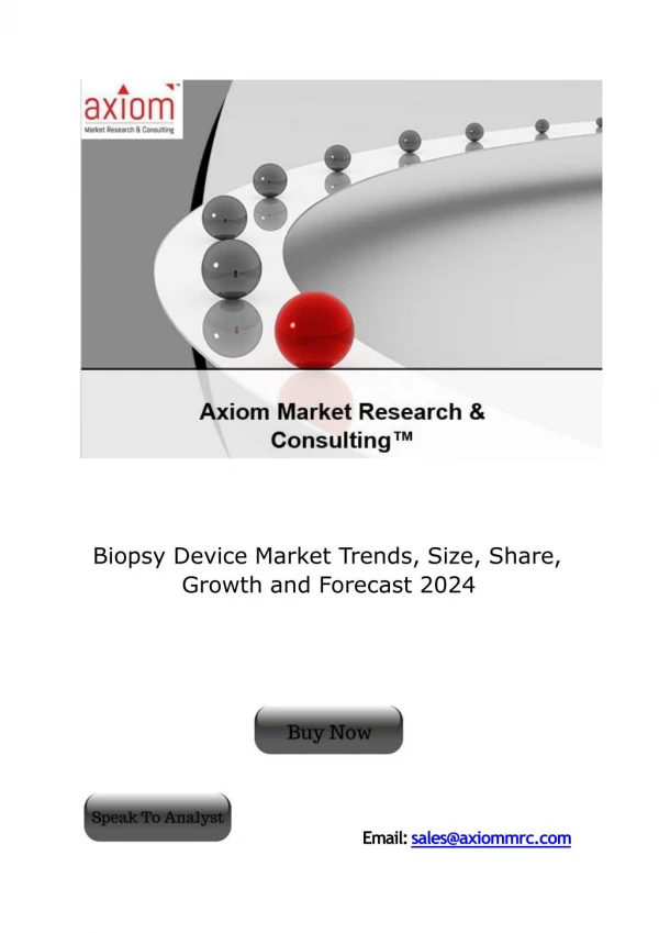 Biopsy Device Market Trend