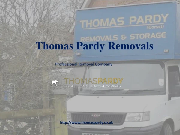 Thomas Pardy Removals - Removal Company in Bournemouth