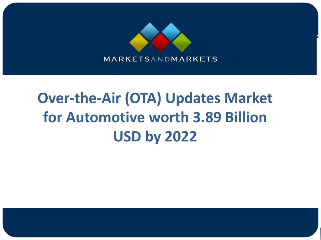 over the air ota updates market for automotive