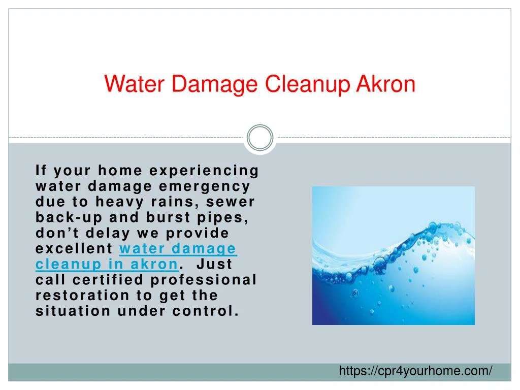 water damage cleanup akron