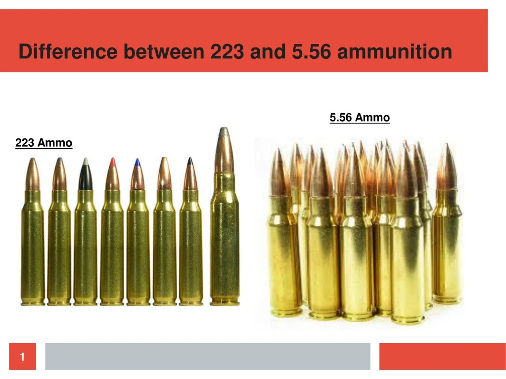 difference between 223 and 5 56 ammunition