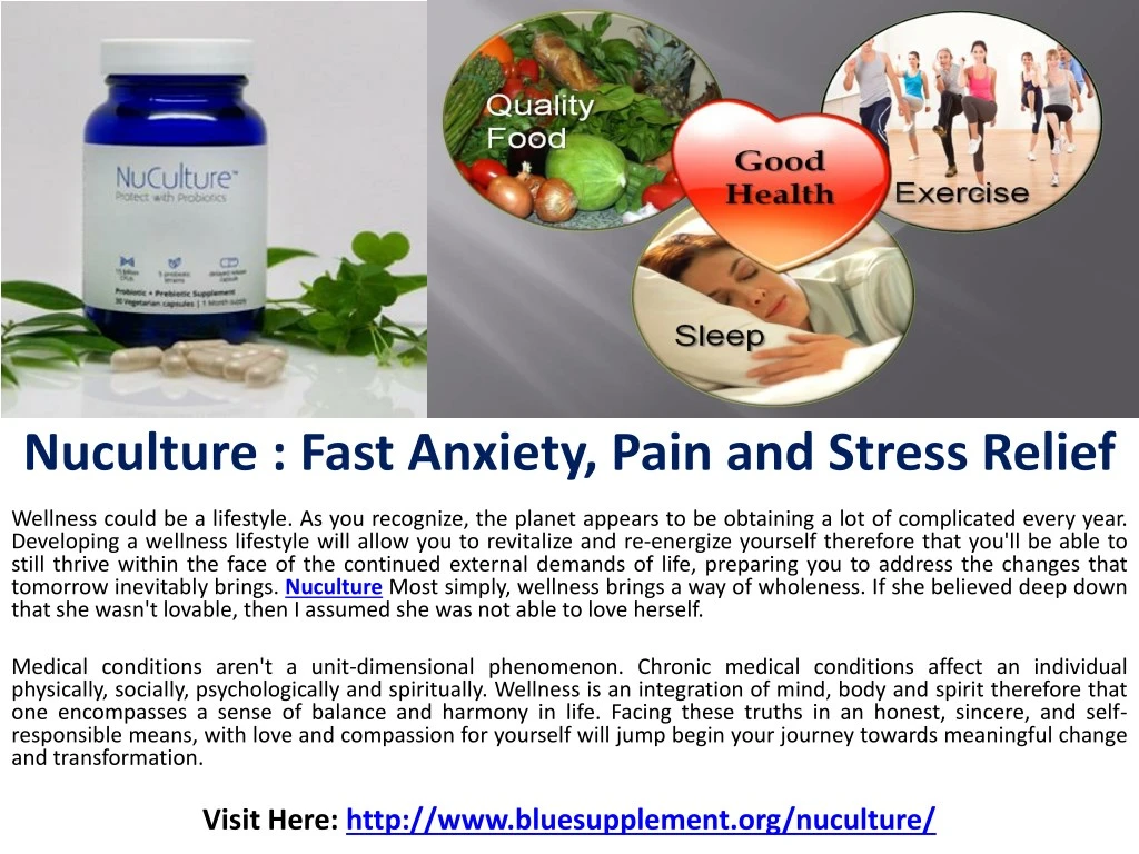 nuculture fast anxiety pain and stress relief