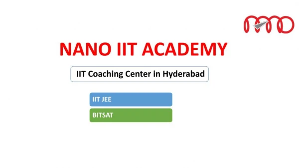 IIT Coaching In Hyderabad-NANO IIT ACADEMY