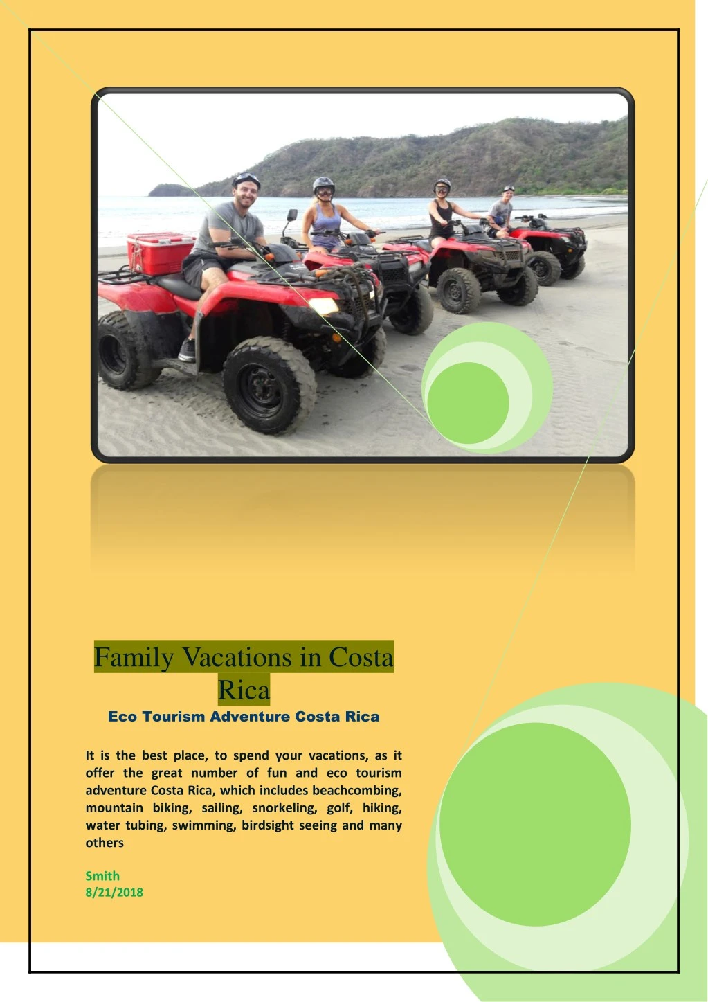 family vacations in costa rica eco tourism