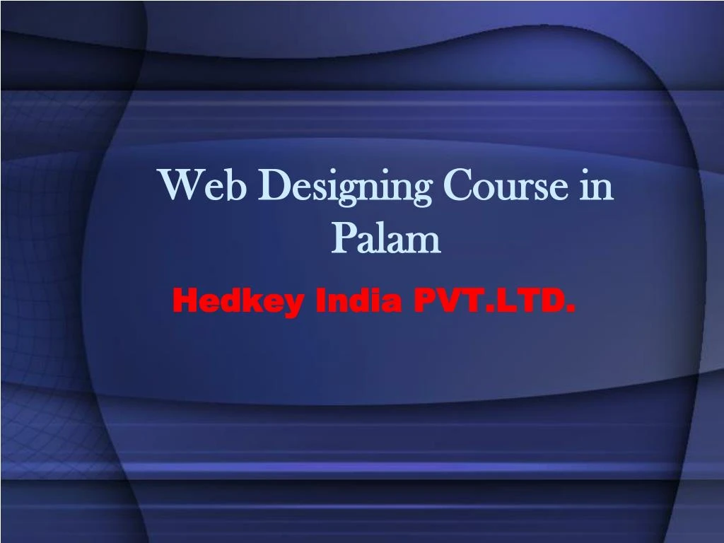 web designing course in palam