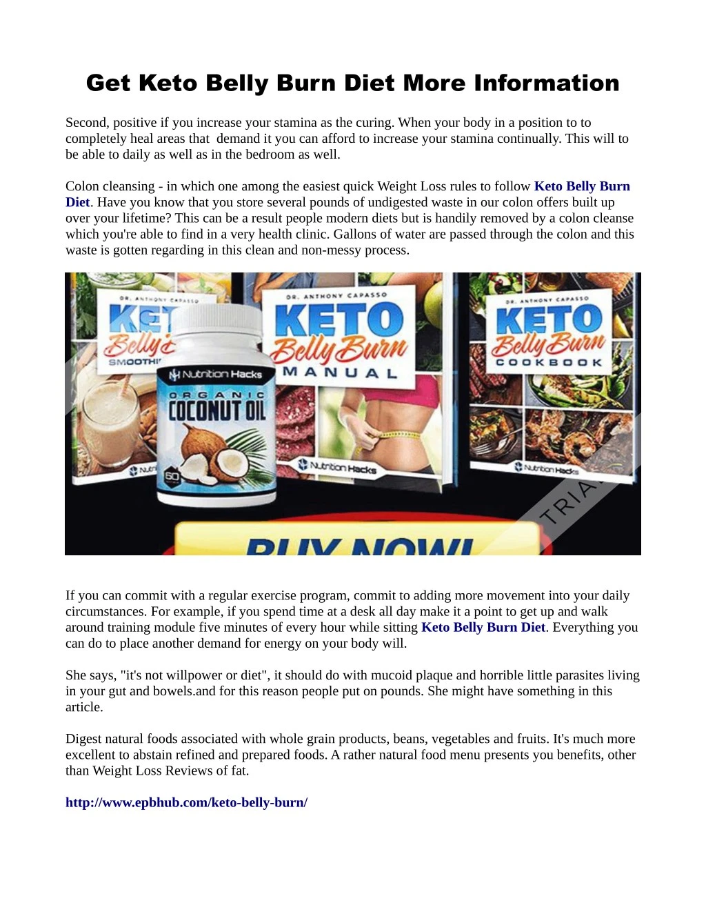 get keto belly burn diet more information