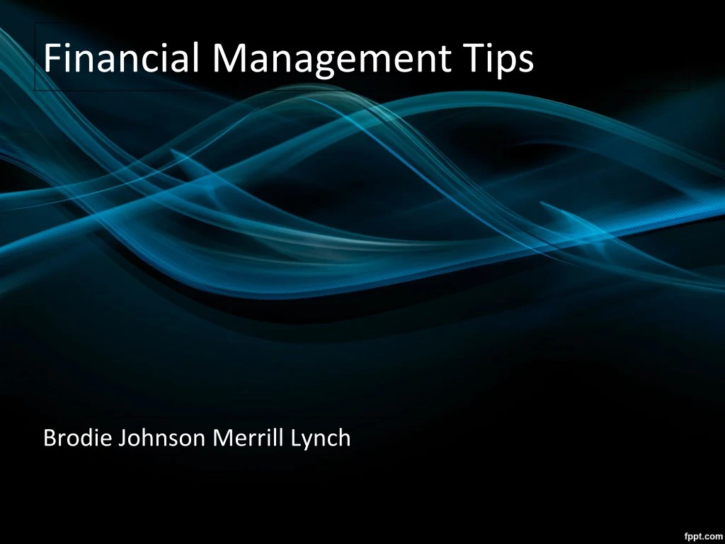 financial management tips