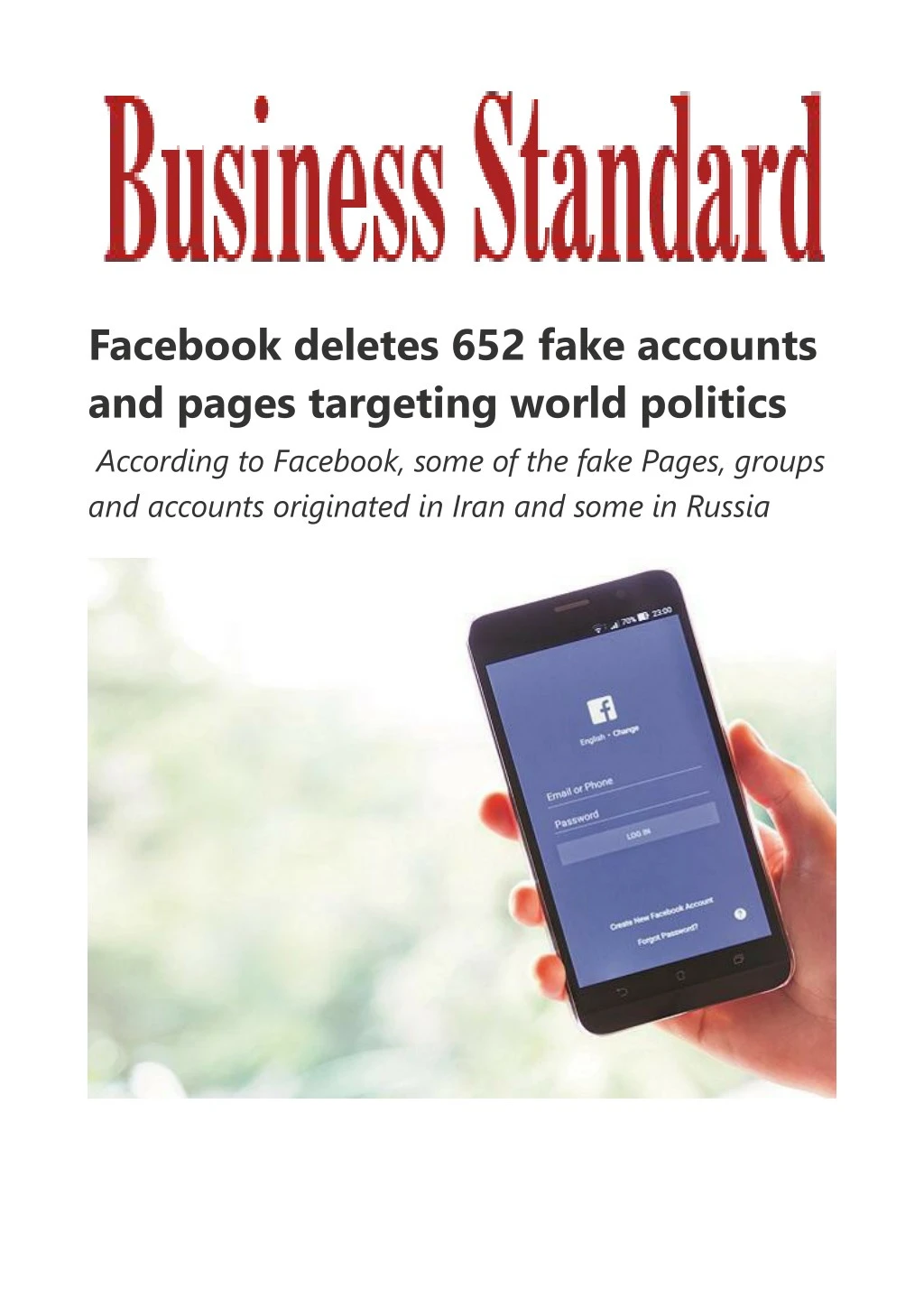 facebook deletes 652 fake accounts and pages