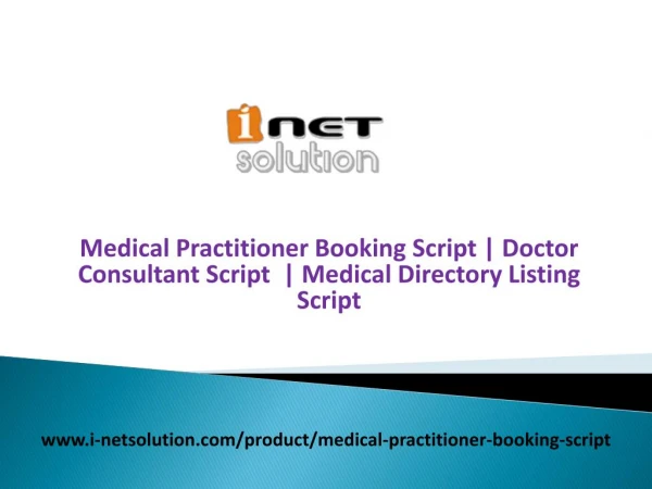 Medical Practitioner Booking Script | Doctor Consultant Script