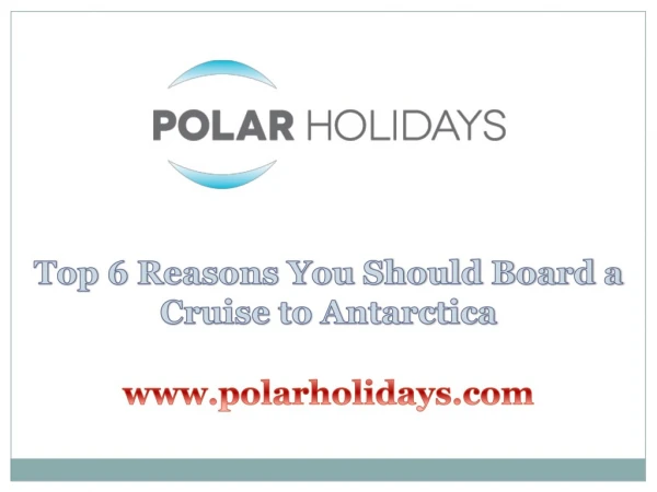Top 6 Reasons You Should Board a Cruise to Antarctica