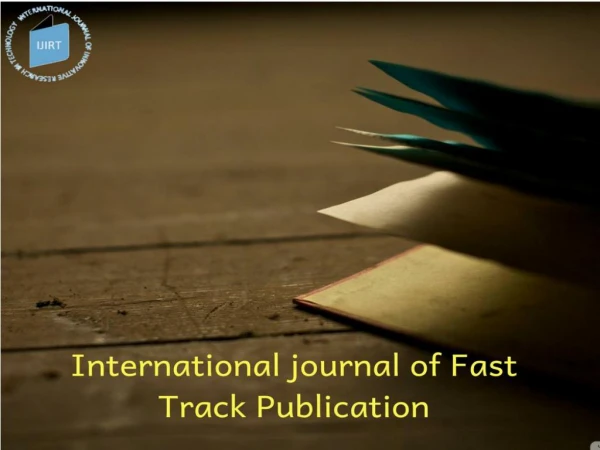 Which Journal Site Has Considered as The Best Innovative Research Journal India?