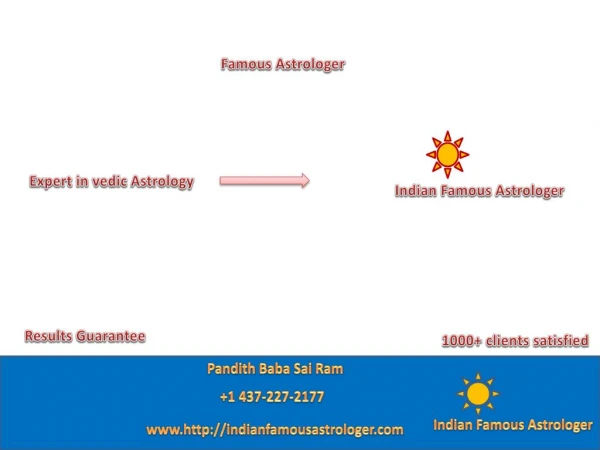 Indian Famous Astrologer-Love Marriage Problems