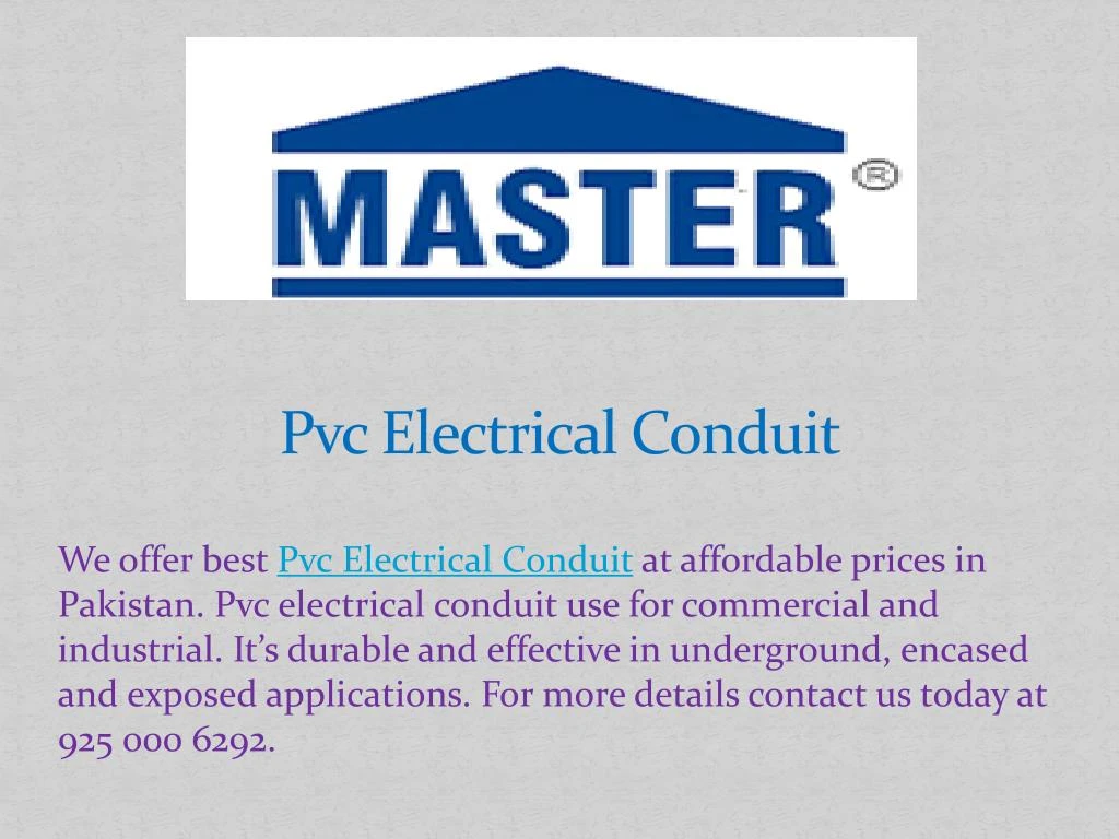 pvc electrical conduit