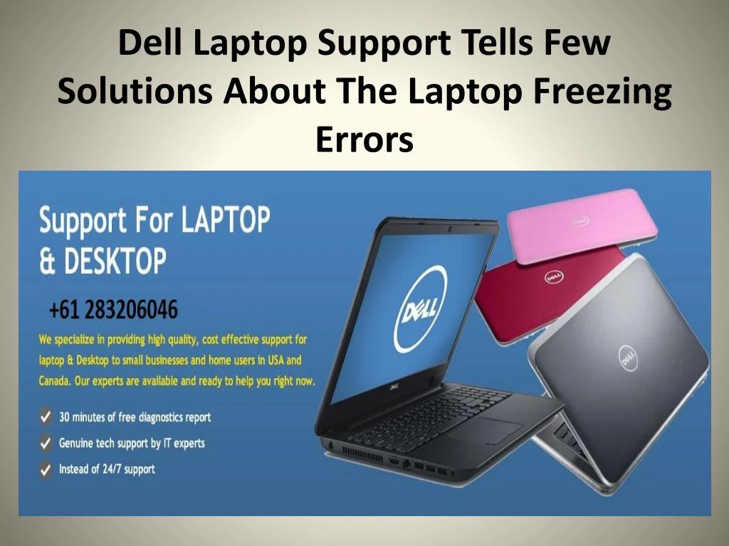 dell laptop support tells few solutions about the laptop freezing errors